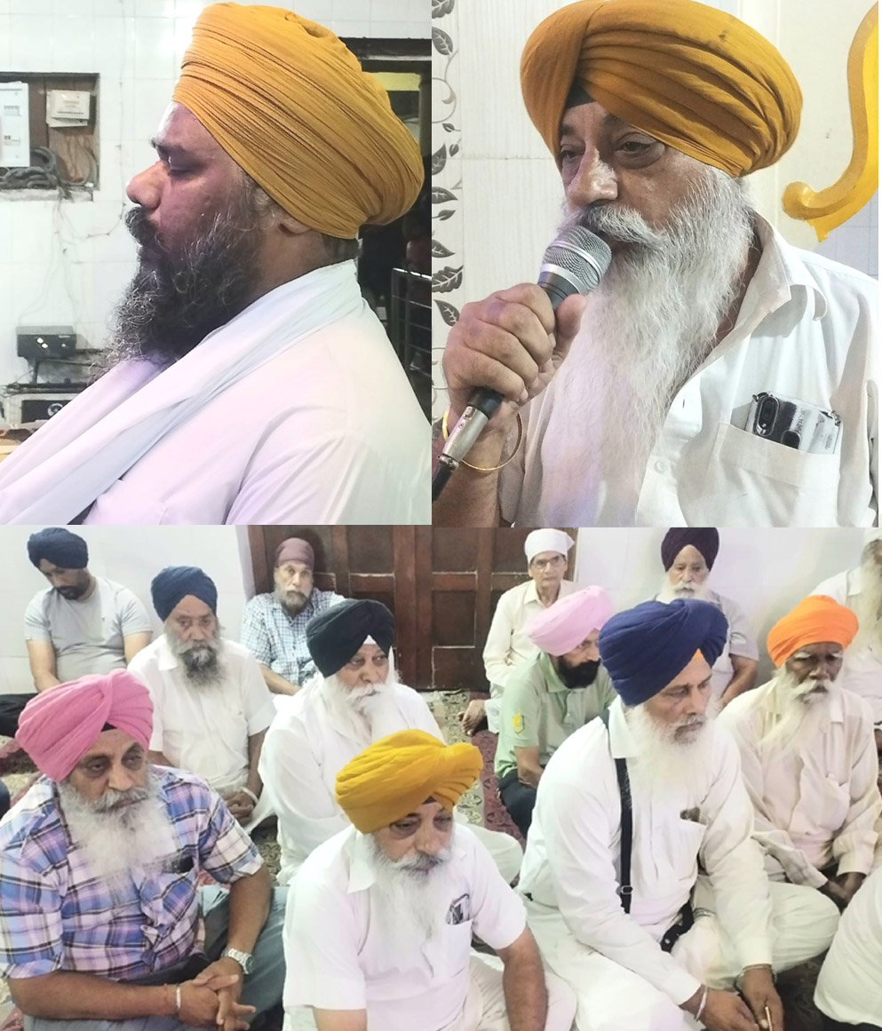 A monthly program was organized at Gurudwara Baba Budha Ji Diary Complex